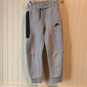 Nike Kids Gray Joggers with Black Details